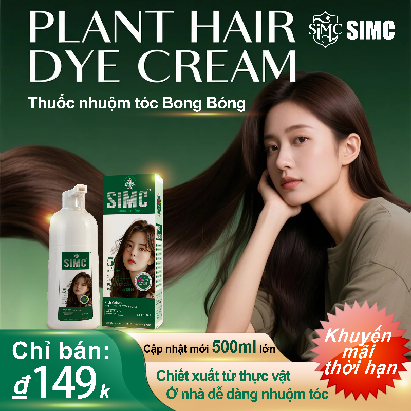 Dầu gội nhuộm tóc màu trắng Bubble Dye 500ml