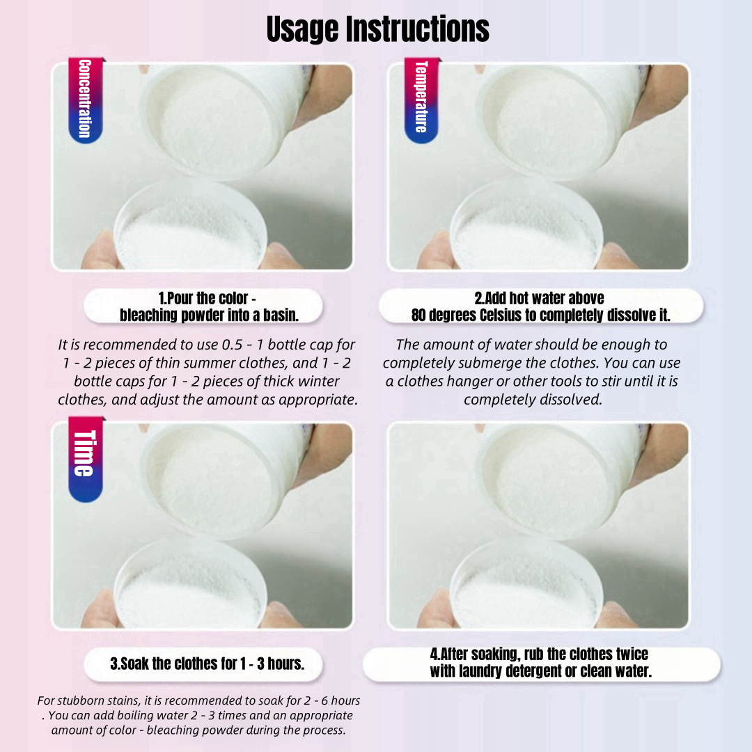 Bio-Enzyme Bubble Powder | Yellow & Stain Removal, Clean in One Soak | 260g